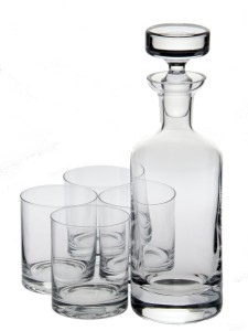 crystal decanter set